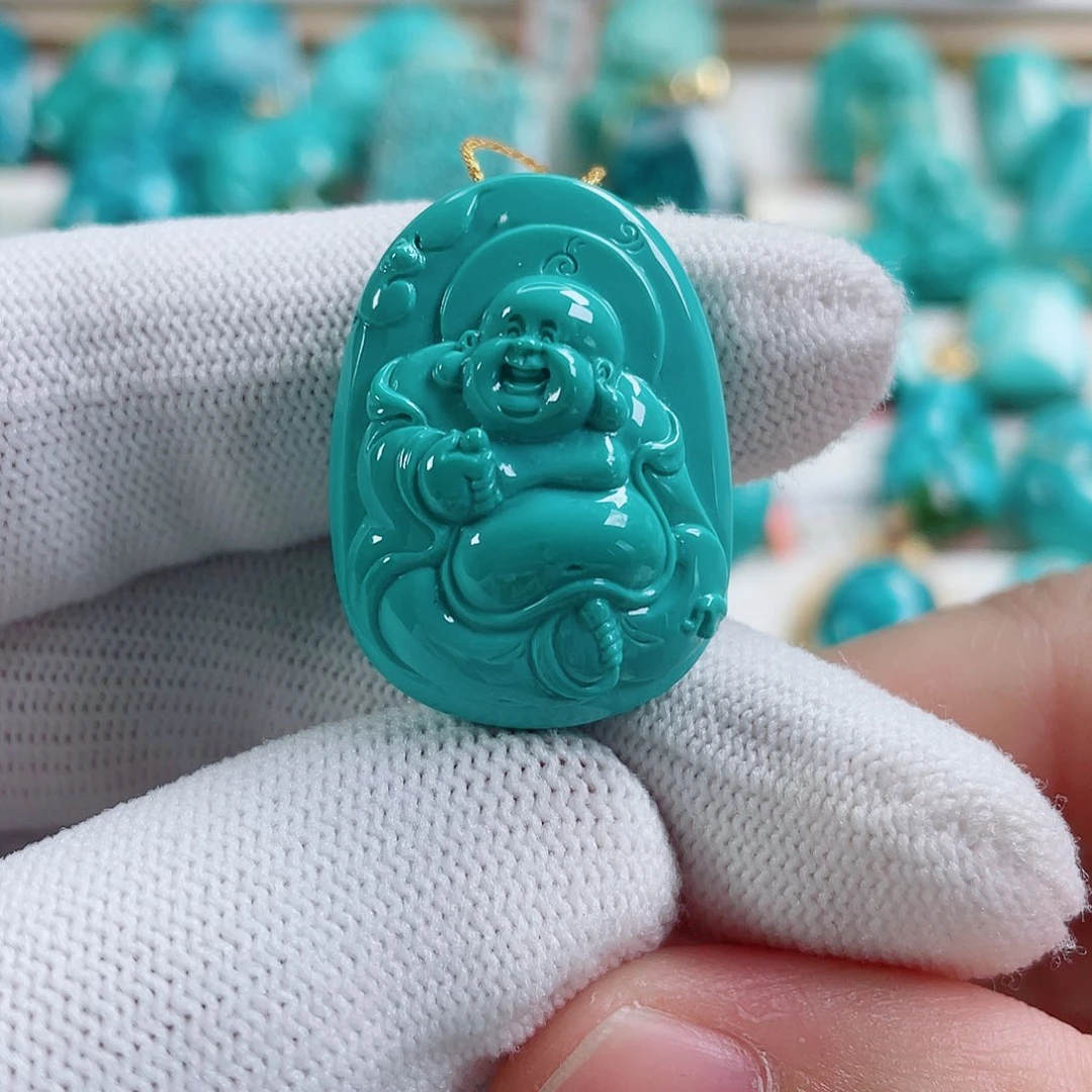 绿松石未镶嵌颈饰