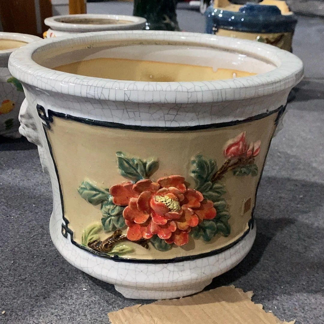 锦***呀正宗岭南石湾盆石湾