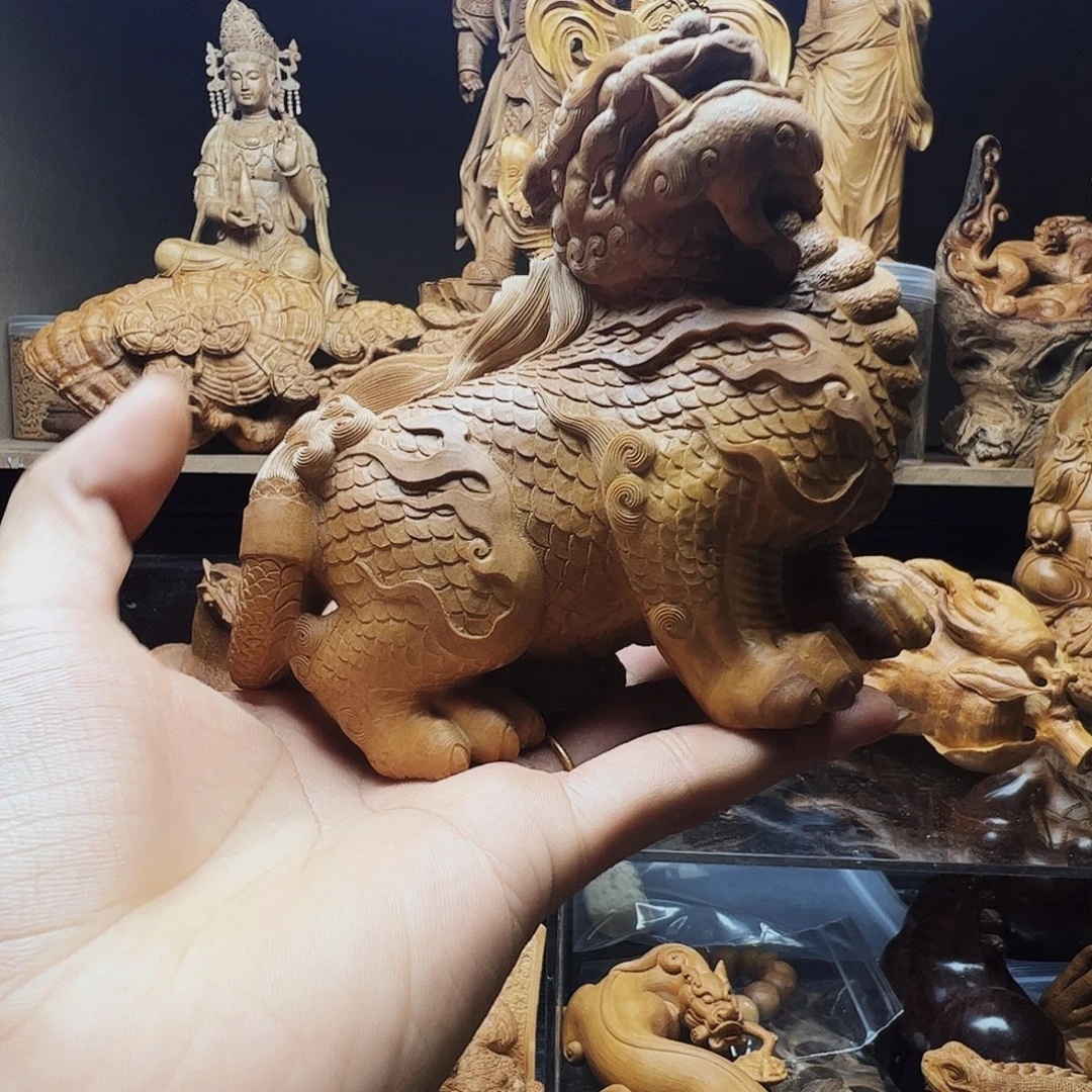 噜***佬檀香木印度老山檀香瑞兽