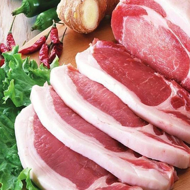 【带骨肋条】大别山黑毛土猪带骨肋条肉现场称重