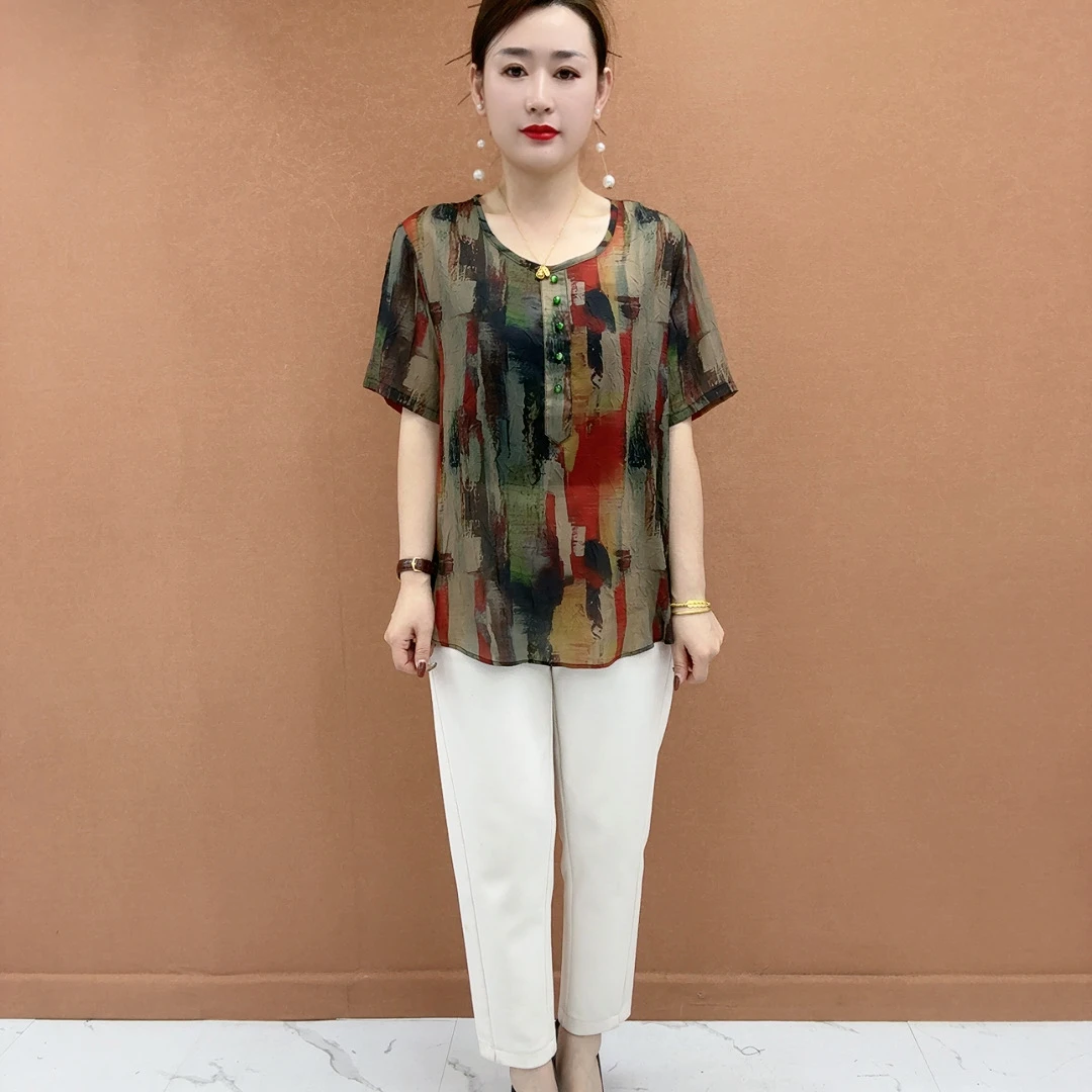 夏季新款新品洋气时尚宽松女装高级感气质休闲爆款时尚小衫上衣