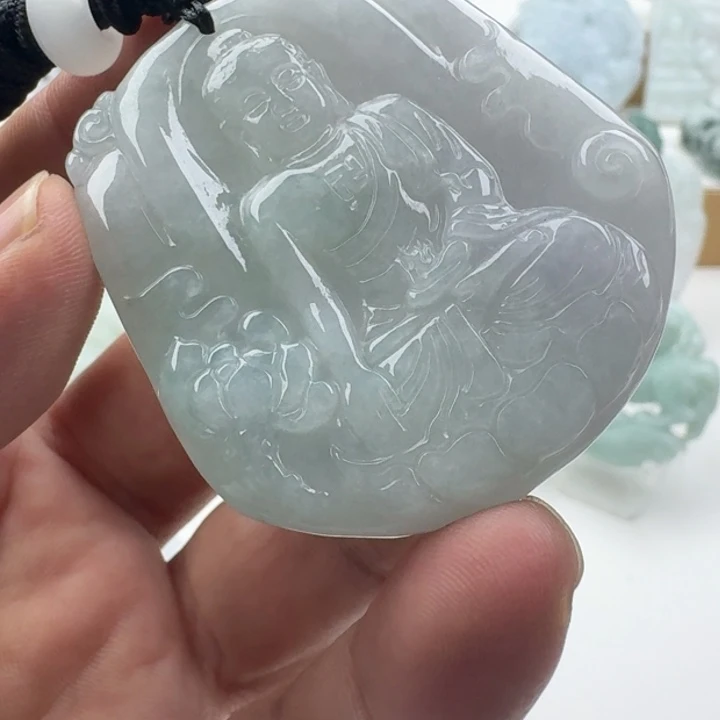 翡翠未镶嵌颈饰天然缅甸A货翡翠