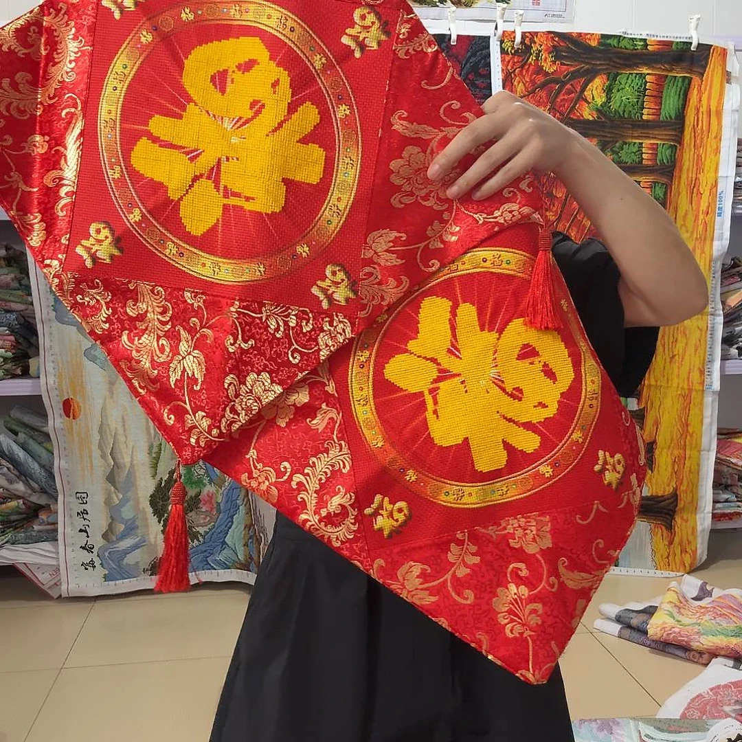 棉十字绣成品出售