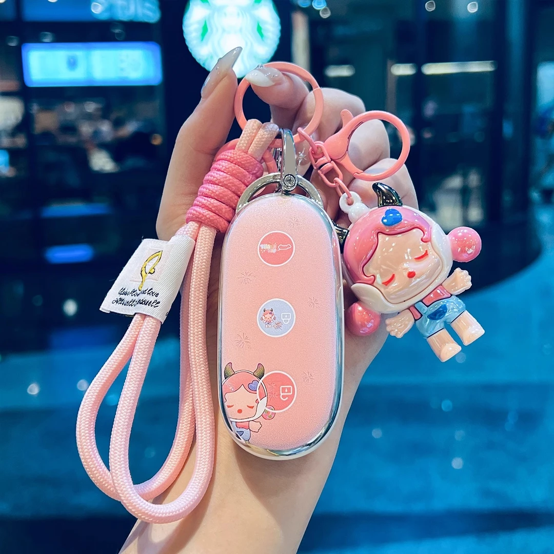 理想钥匙套l6车l7扣l8壳l9保护女2025款25新汽车用品专用泡泡玛特