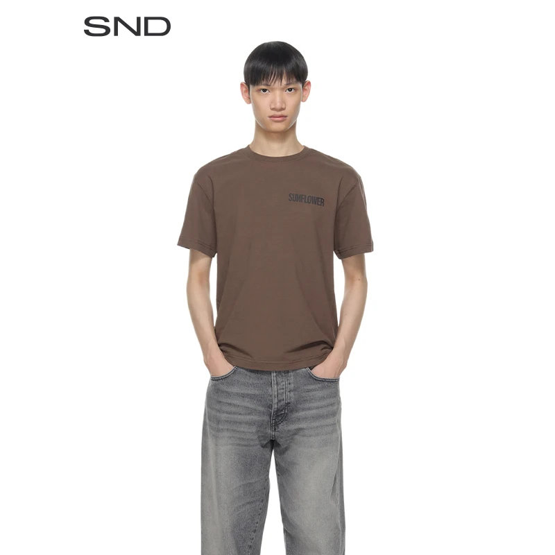 【SUNFLOWER 设计师品牌】SND AW24 小LOGO字母T恤