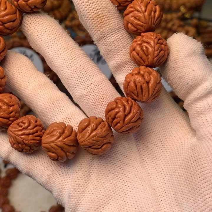 桃核手串秦岭龙纹