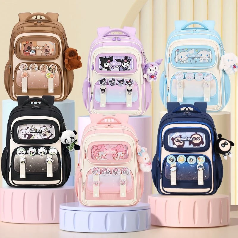 云感减负书包-1-3-6年级立体裁剪加厚大容量书包小学生双肩包背包