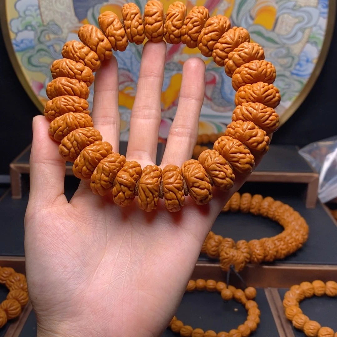 手串桃核龙纹桃核豹子头
