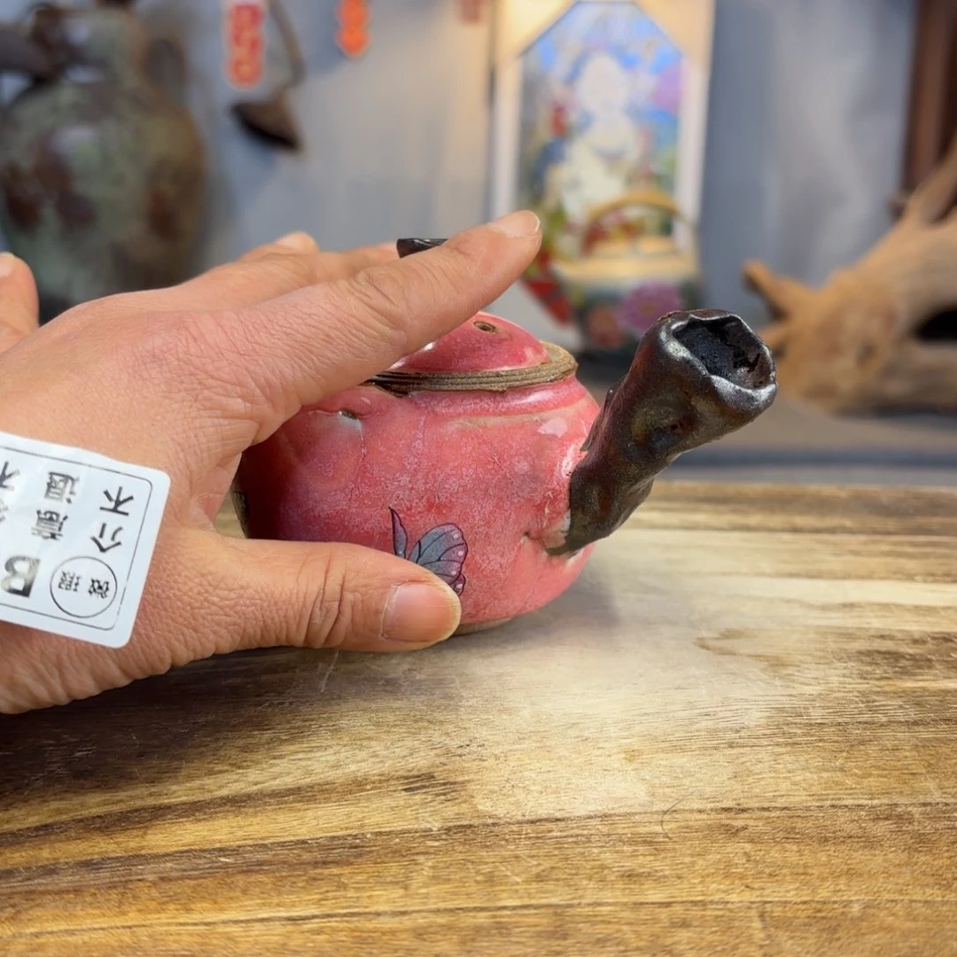 景德镇纯手工制作陶瓷玫**熊