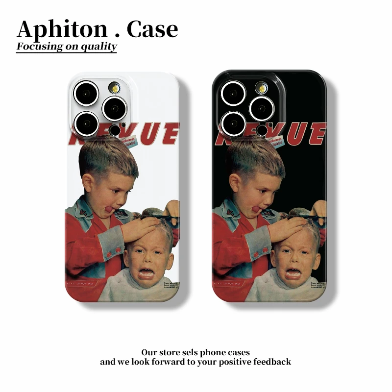 奥菲顿欧美剪头发男孩适用iphone16菲林手机壳华为vivo小米15oppo
