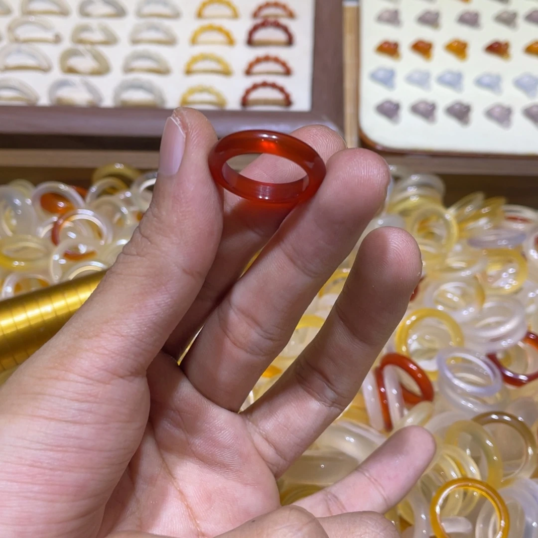 玛瑙/玉髓合金戒指26号港15