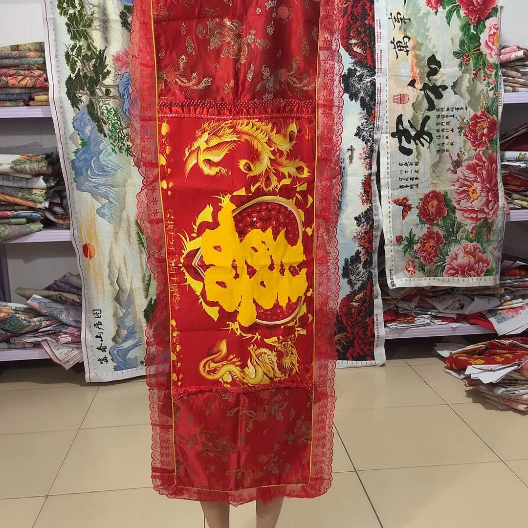 棉十字绣成品抱枕