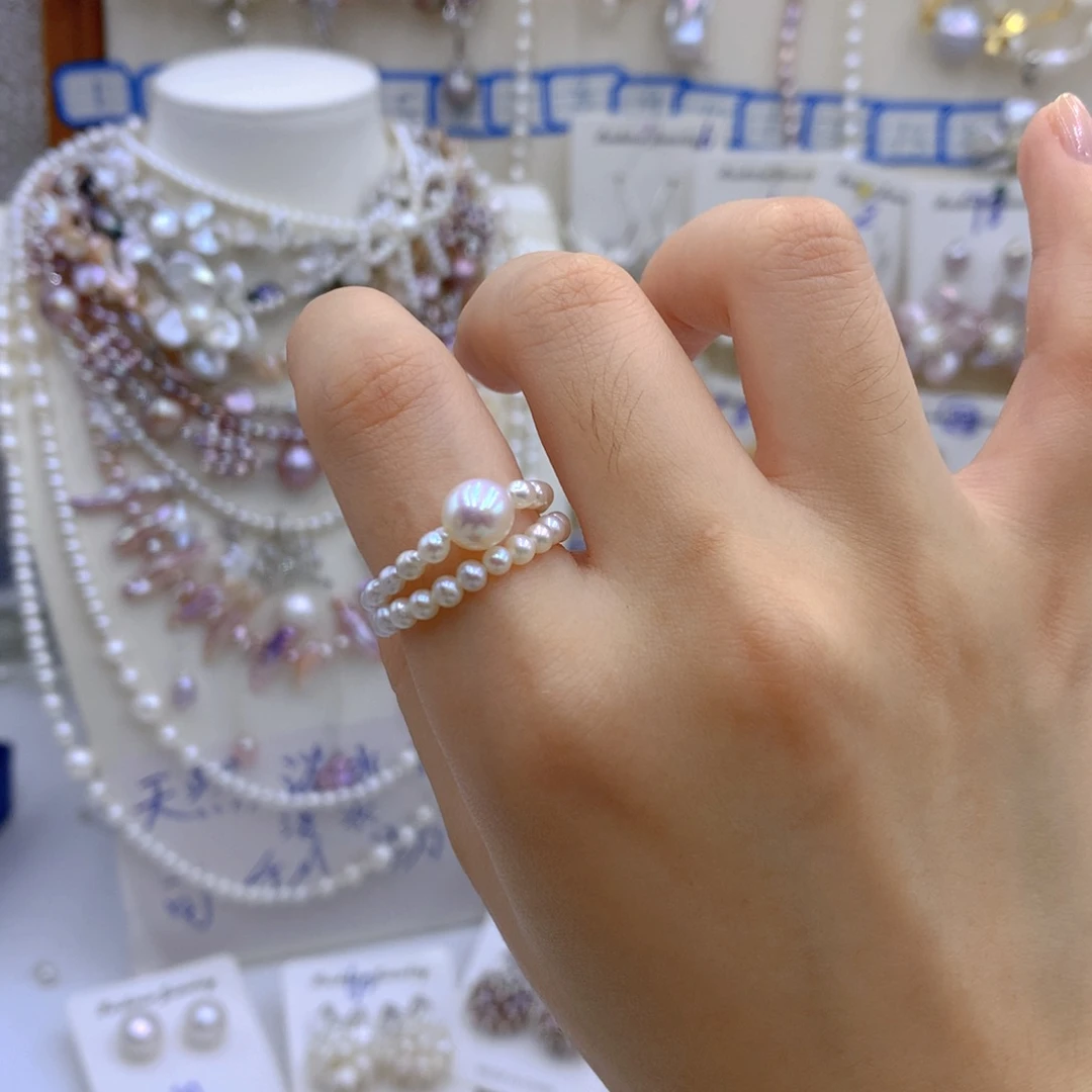 淡水珍珠颈饰银S925镶嵌