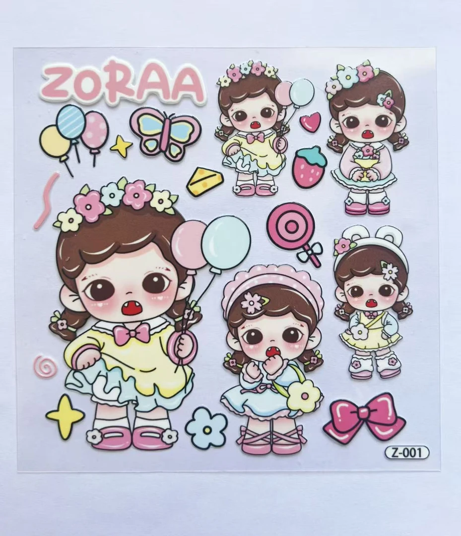 《直播专用链接》伊布哒 潮玩卡通动漫贴纸