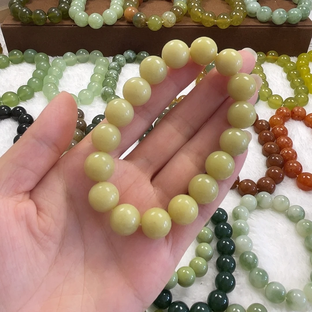 未镶嵌蛇纹石玉手串