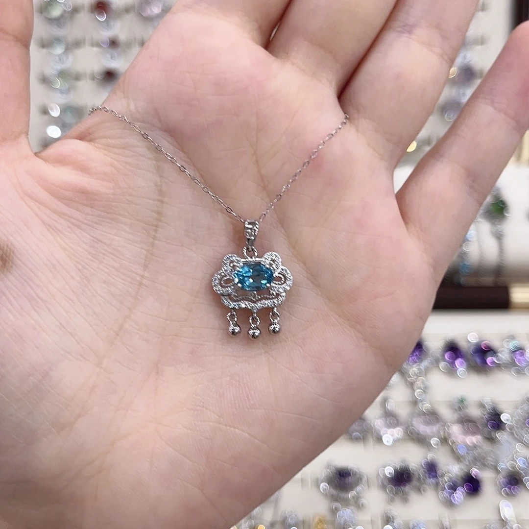 颈饰银S925镶嵌紫晶