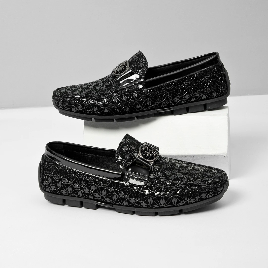 休闲豆豆鞋乐福鞋夏季皮鞋男休闲舒适休闲鞋驾车鞋低帮一脚蹬男鞋