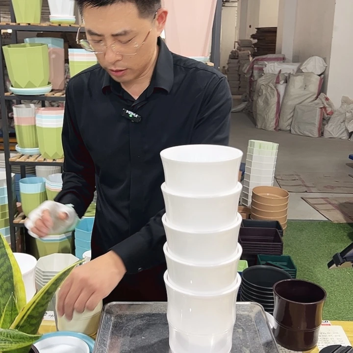 竹节口13.6高14白色5只带托