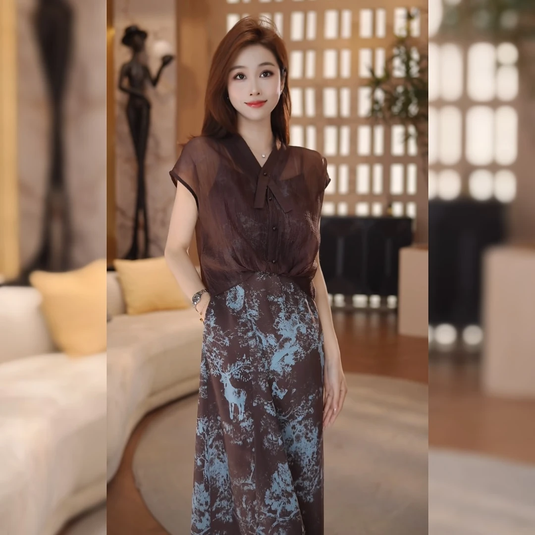 【林雪雪】半夏清风新品法式松弛高级感连衣裙251188