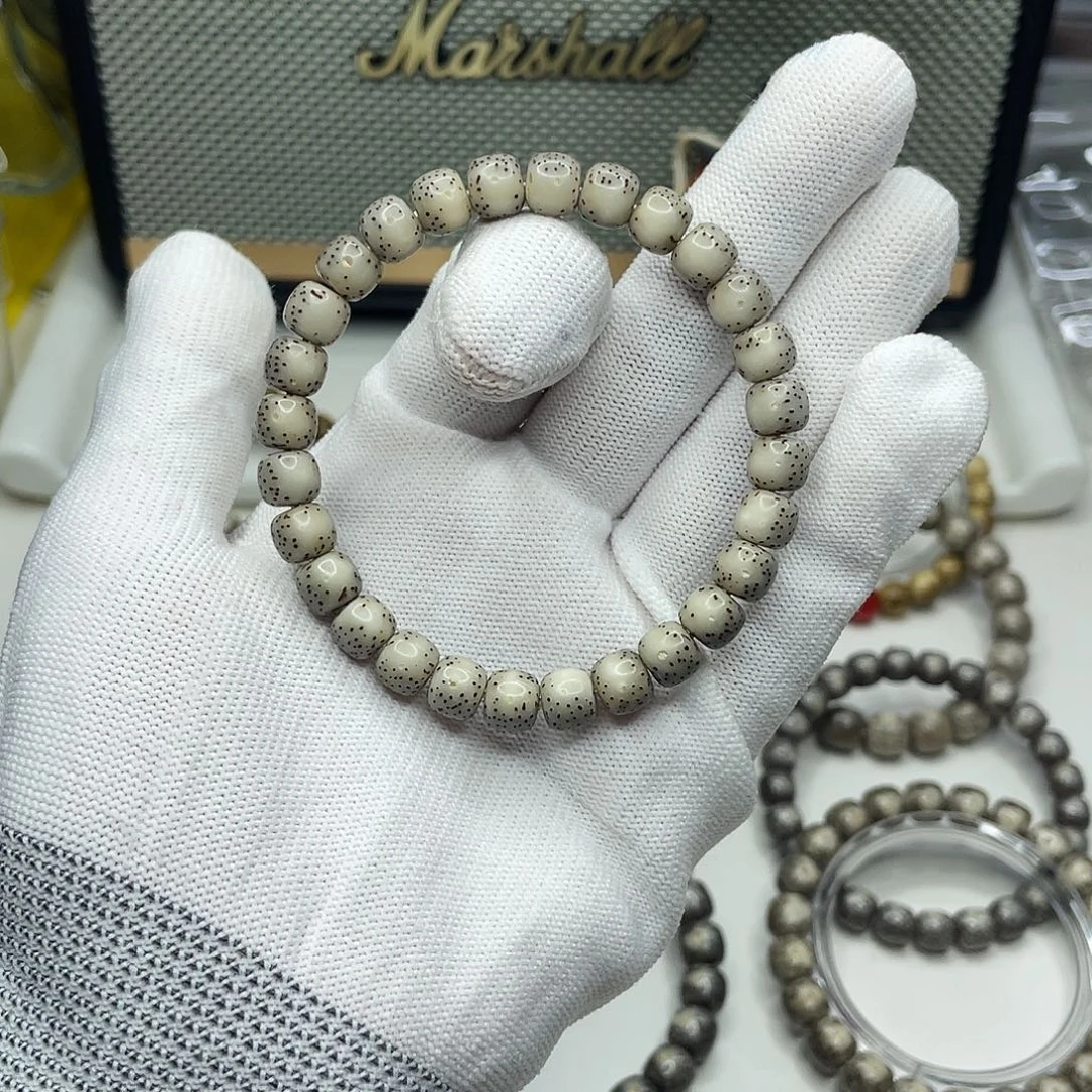 手串星月菩提8mm 灰冰通体