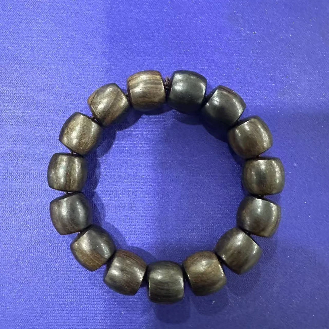 T49 沉木直切1.4cm 单圈手串