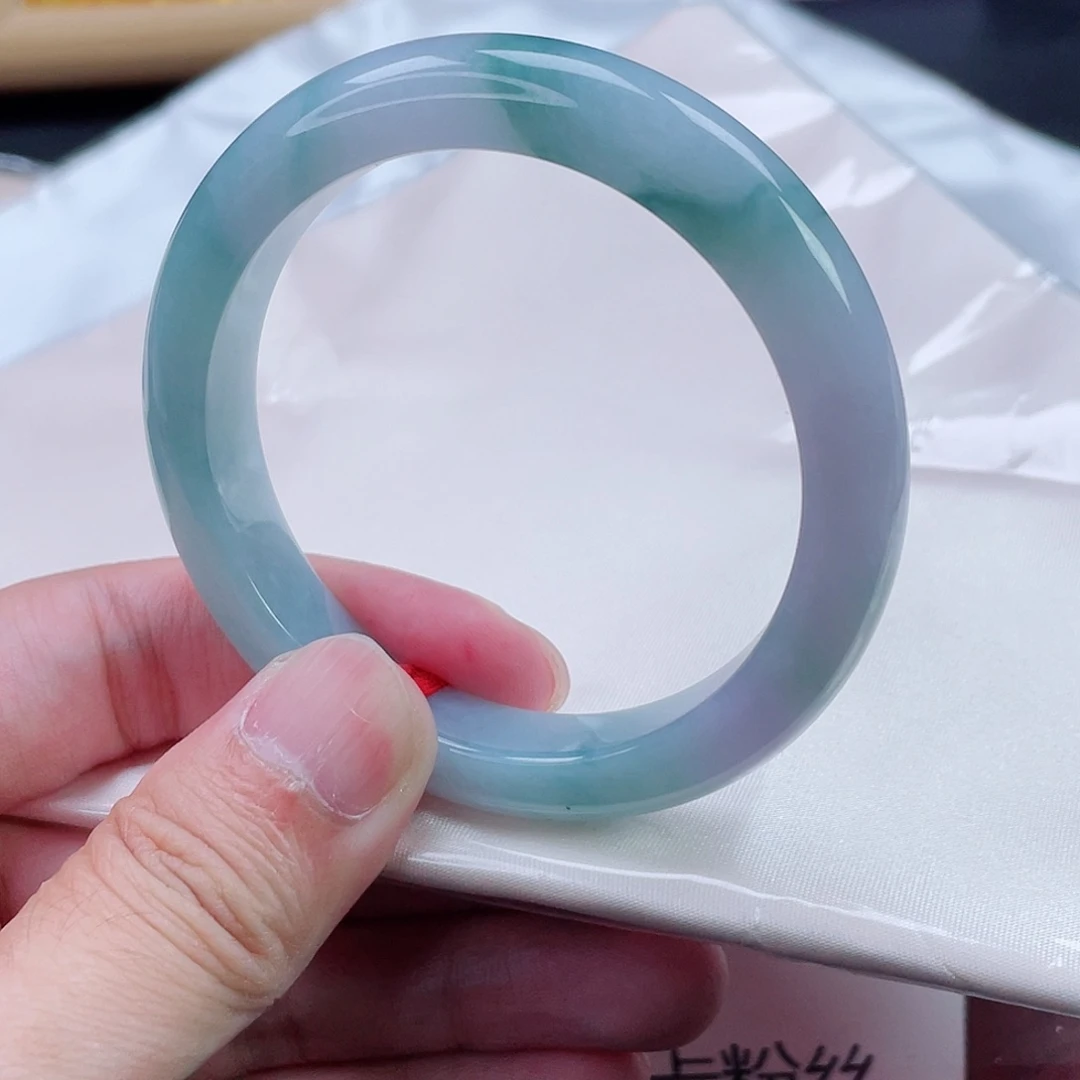 翡翠未镶嵌手镯手镯53.7