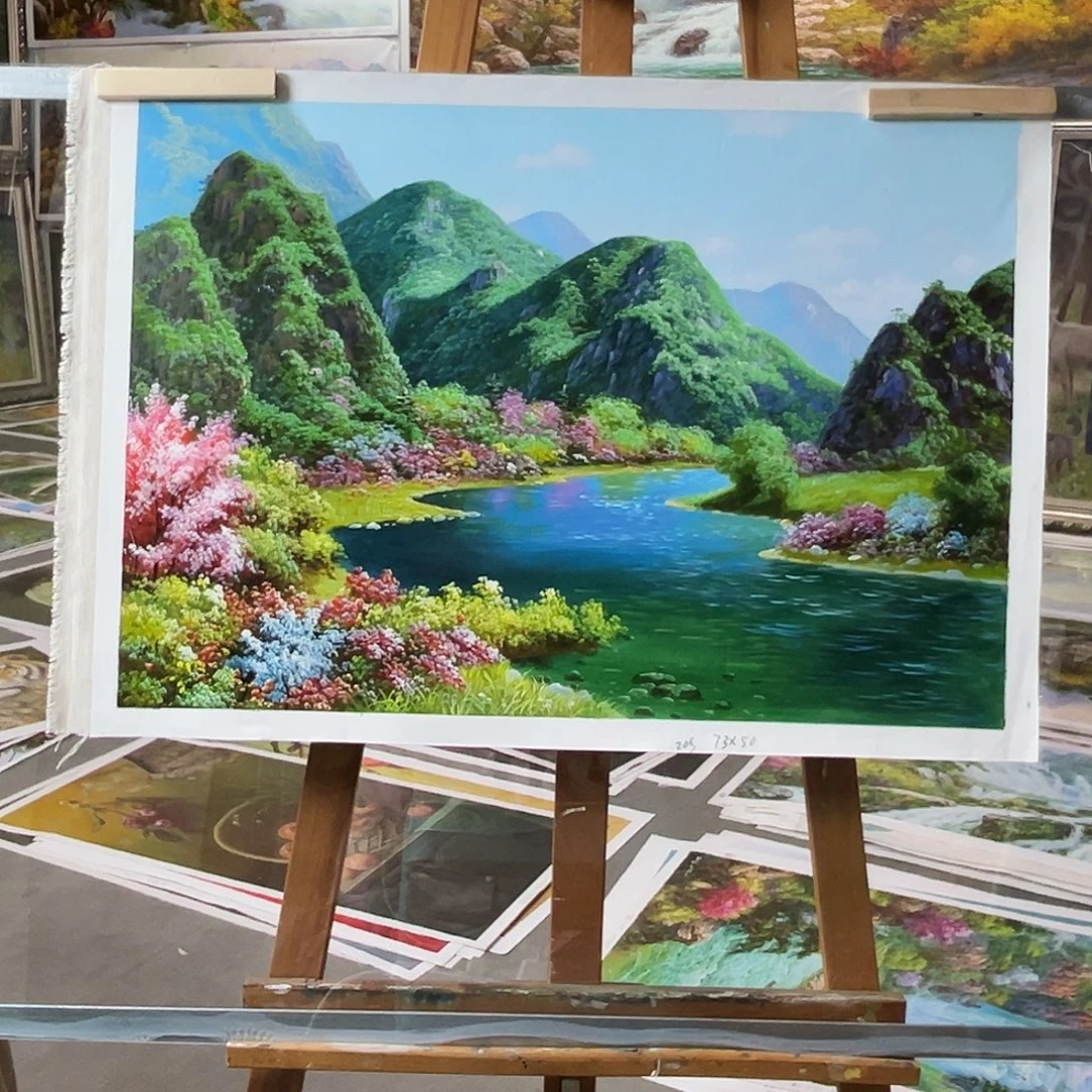 油画朝鲜艺术家油画作品