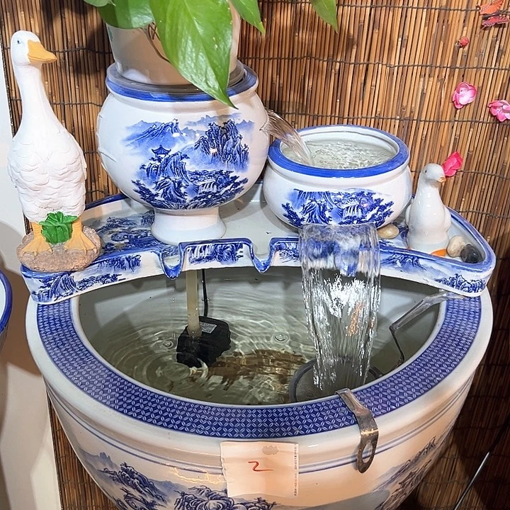 涛***旧瓷片50的长度，流水板两个罐子一套配齐