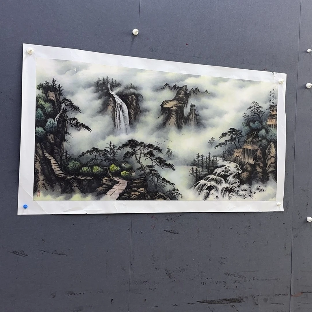 国画赵福良四尺山水艺