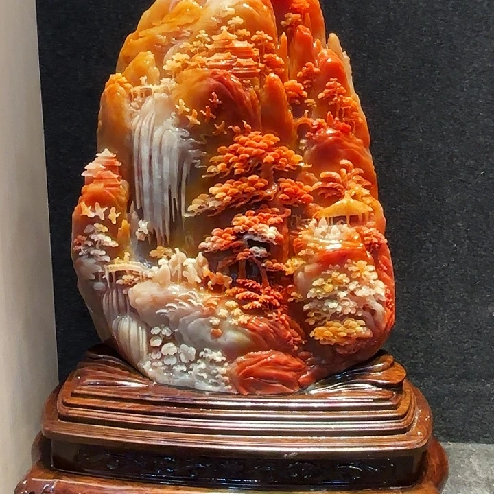 王***霞寿山石寿山石摆件
