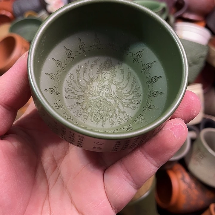 紫砂茶杯全手工紫砂主人杯