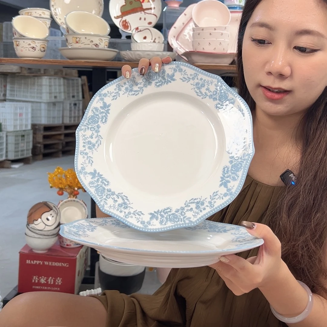 潮州微瑕陶瓷餐具10寸