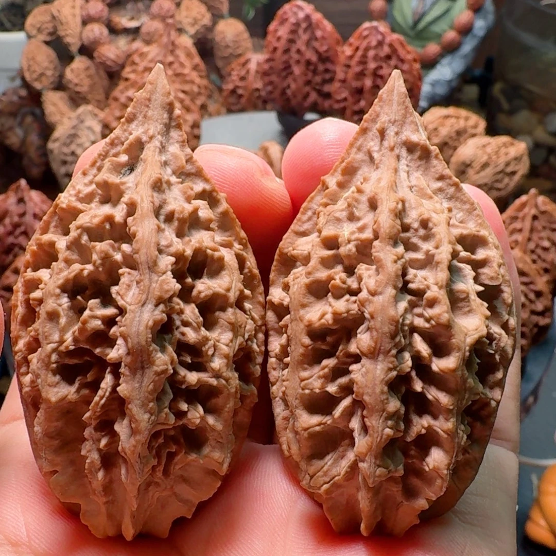 文玩核桃吊坠仙鹤神针