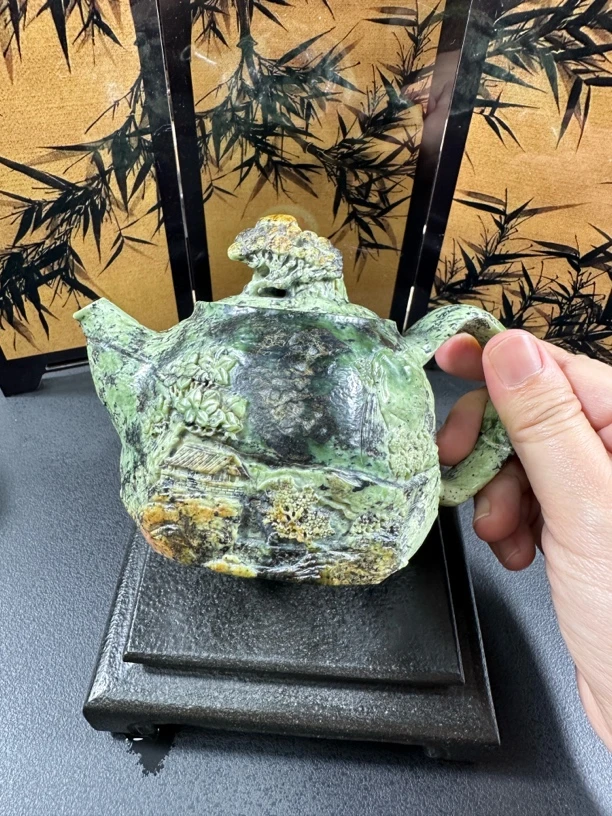 《叠翠》藏钰手工雕刻茶壶 山水系列