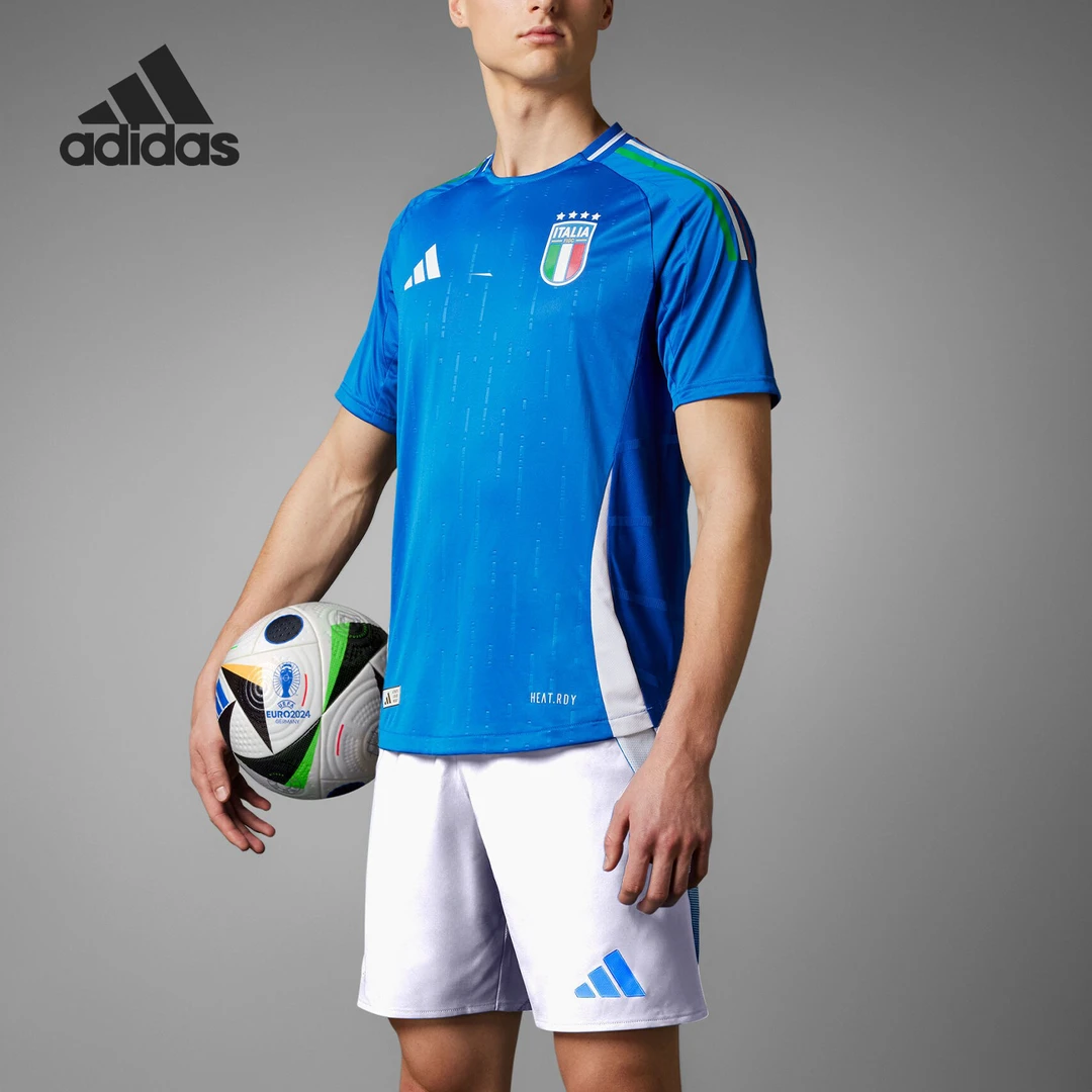 Adidas/阿迪达斯正品FIGC H JSY AU男士足球短袖球衣IN0658