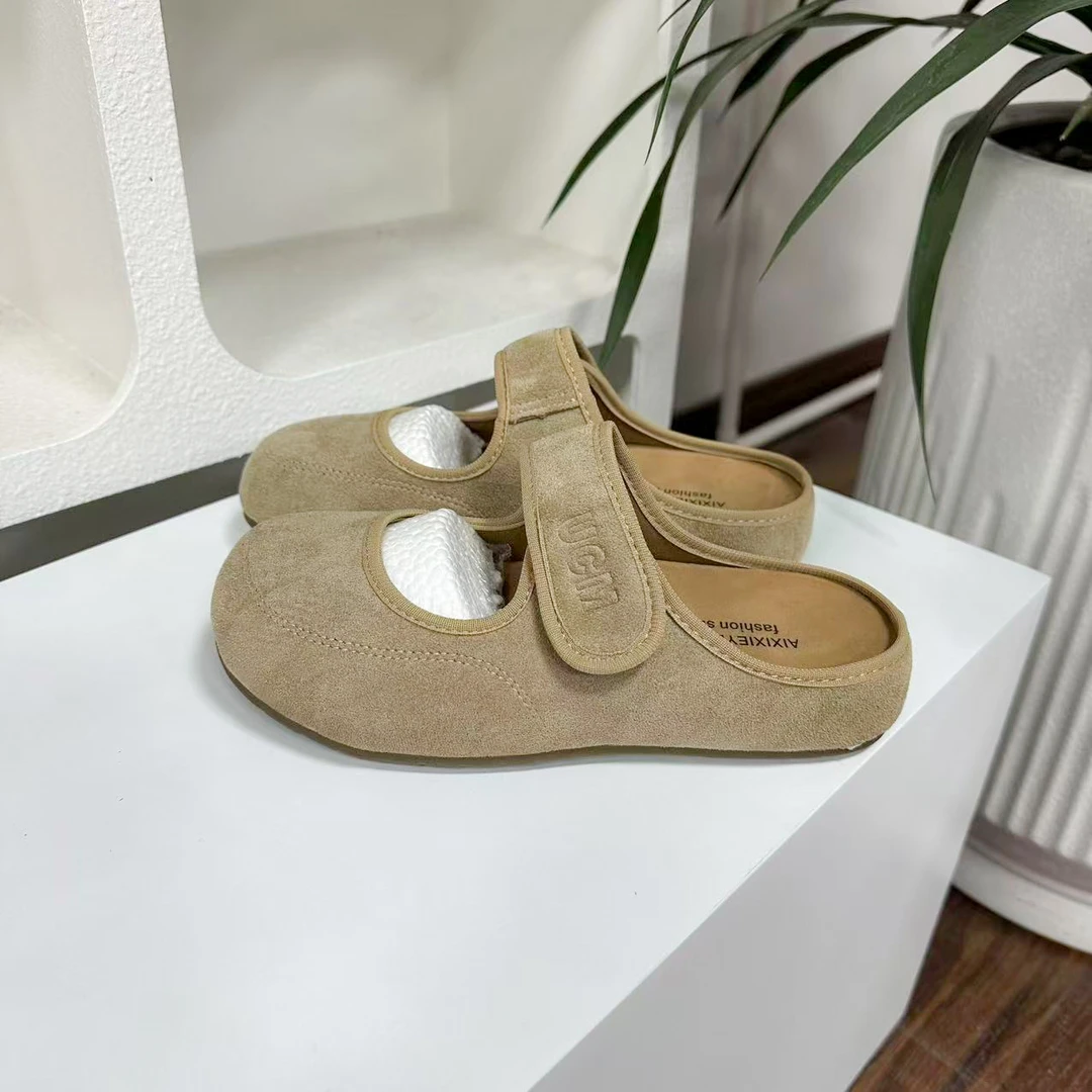 399 卡色包头韩版时尚耐磨舒适套脚休闲女拖鞋春夏新款勃肯半拖女