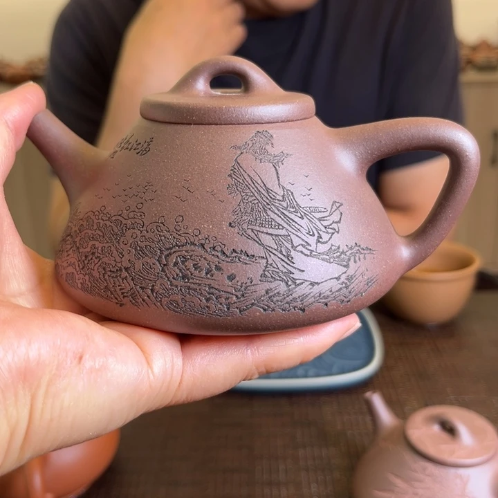 茶壶紫砂@****@子冶全手工制作底槽清