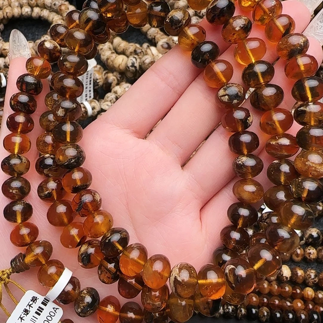 手链琥珀未镶嵌抚顺琥珀