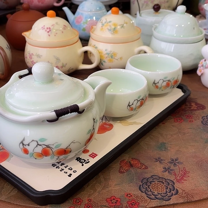 一壶两杯茶盘陶瓷