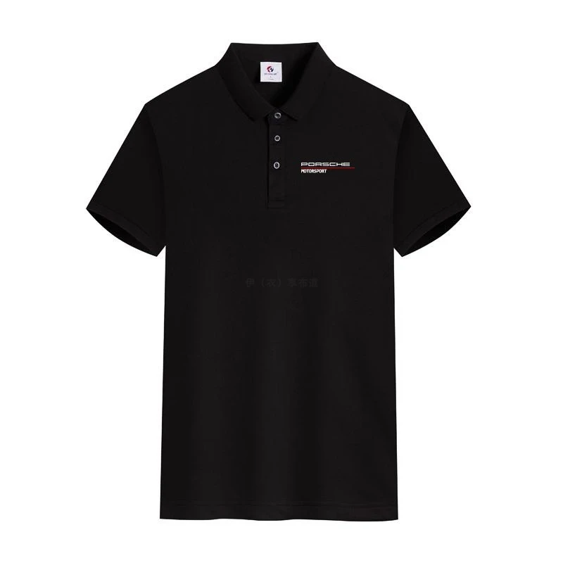 保时捷汽车4S店工作服短袖T恤销售文化衫翻领夏季polo衫工装定制