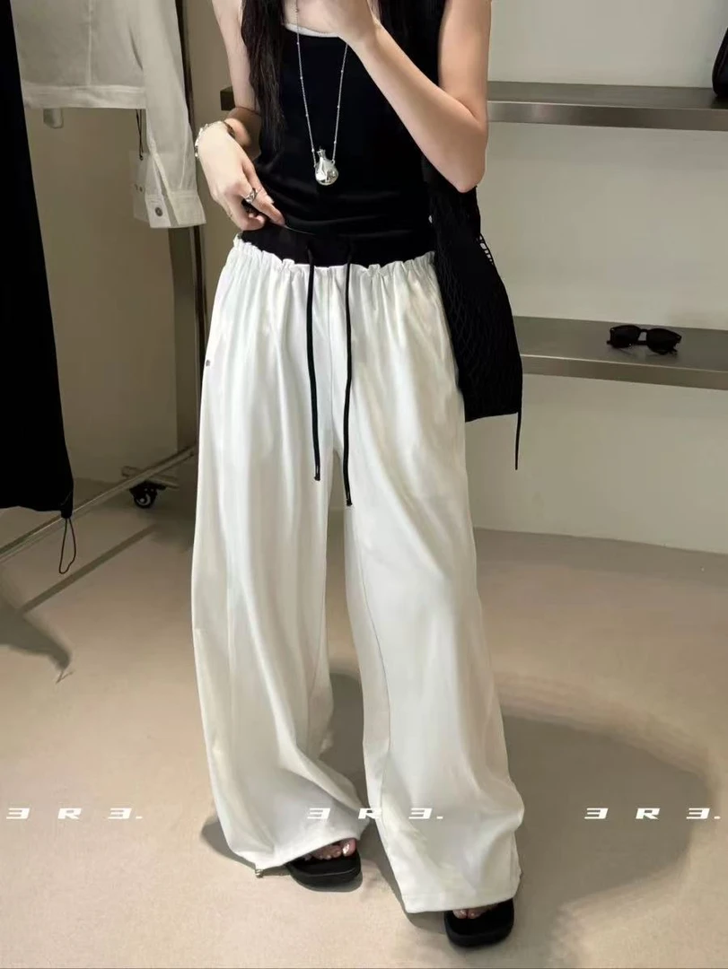 xdd韩版拼色休闲裤7995