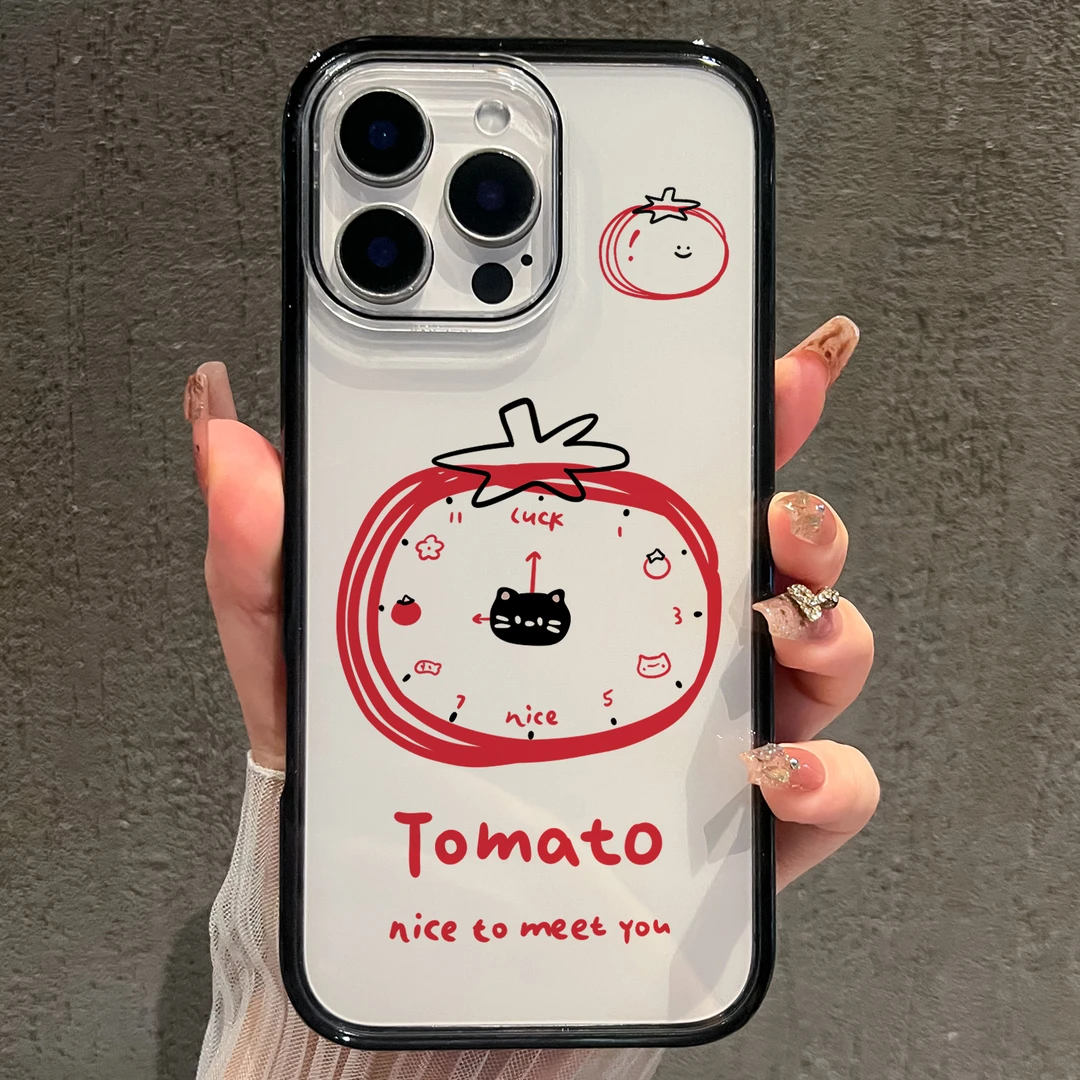 【AI键保护】番茄闹钟适用苹果16promax手机壳iphone15新款14少女心