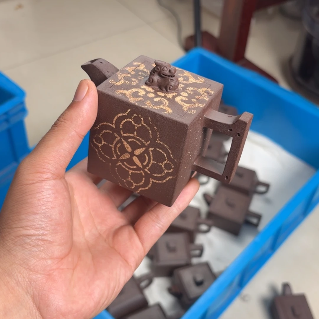 放***逐紫砂茶壶全手工铺沙貔貅160cc紫泥