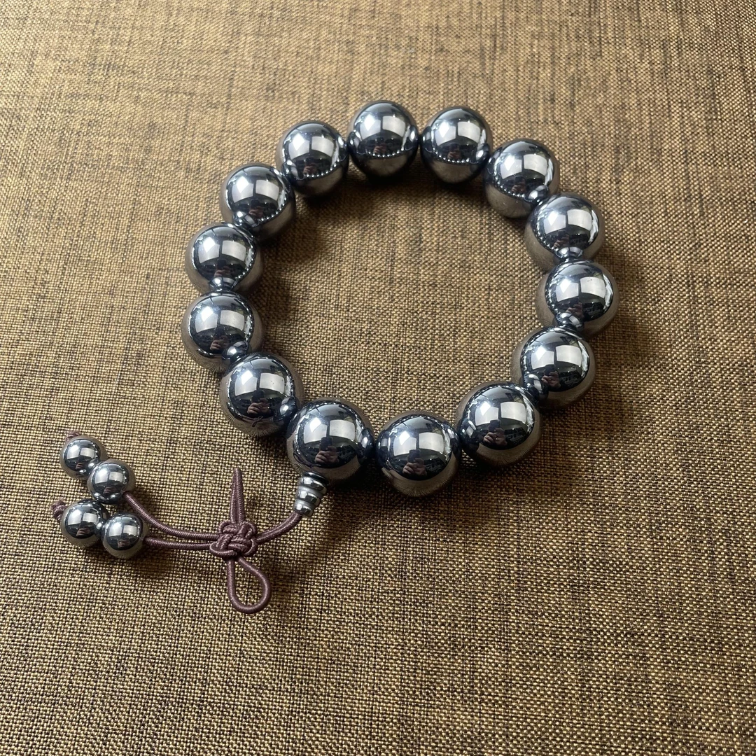 正品太赫兹佛珠手串太硅石佛念珠手持太硅石融冰矿石饰品情侣男女