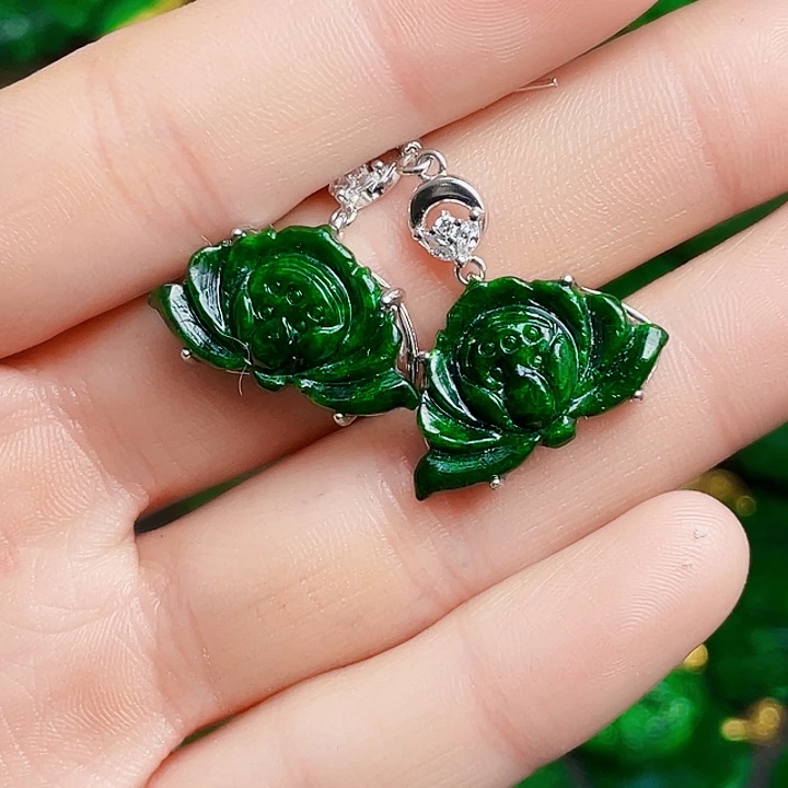 翡翠银S925镶嵌颈饰多样性