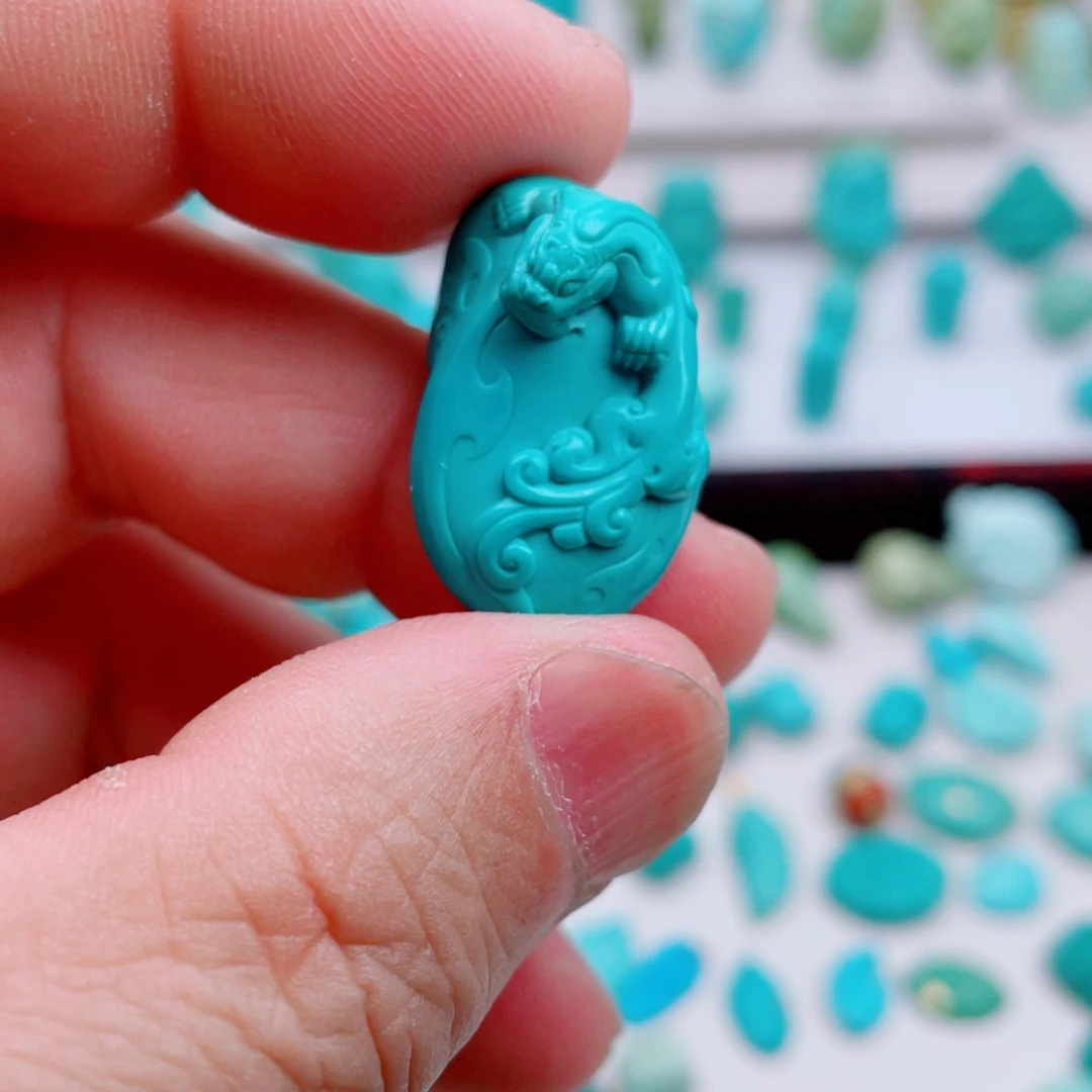 绿松石未镶嵌吊坠(不含链)