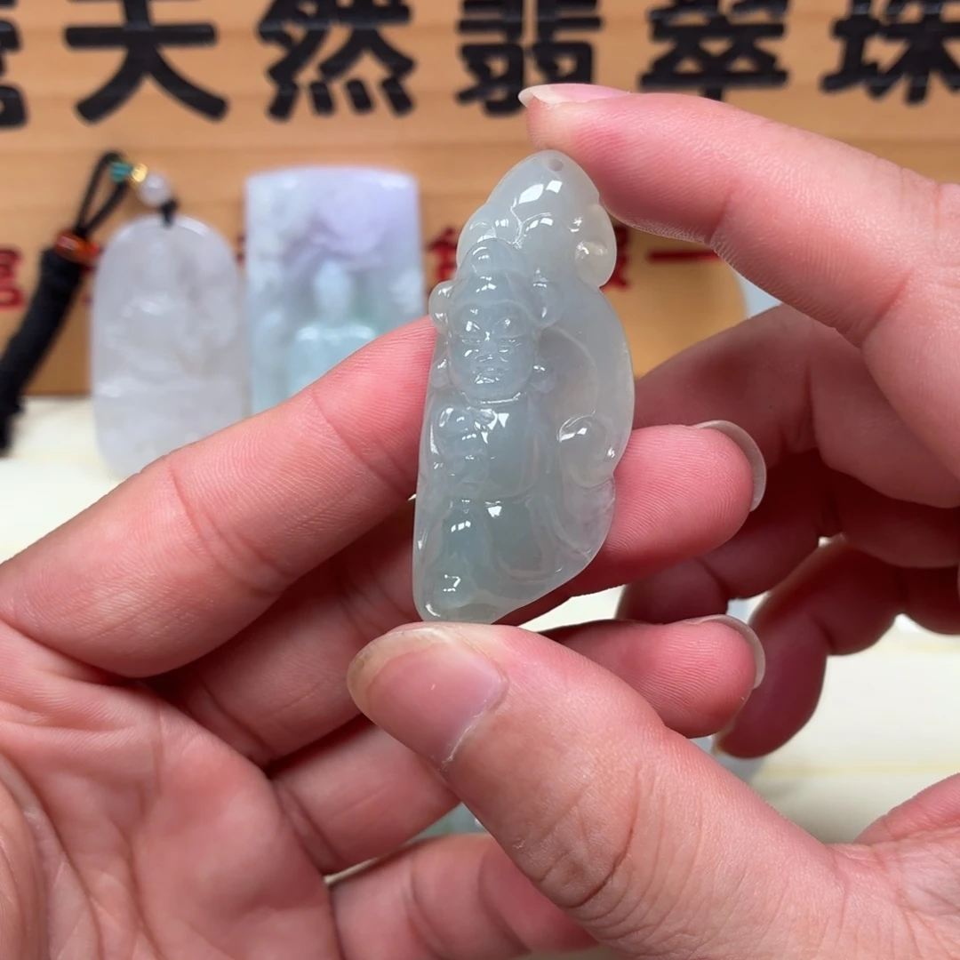 未镶嵌定制翡翠财神