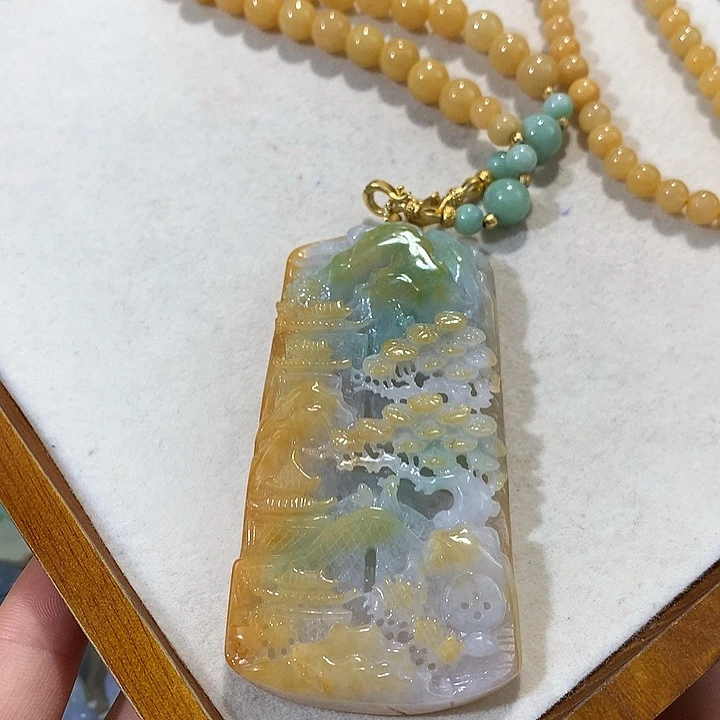 翡翠未镶嵌颈饰翡翠吊坠