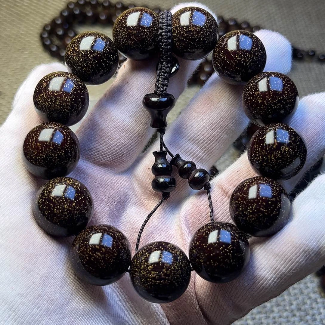 小***糖檀香紫檀（小叶紫檀）1.8 13颗爆星