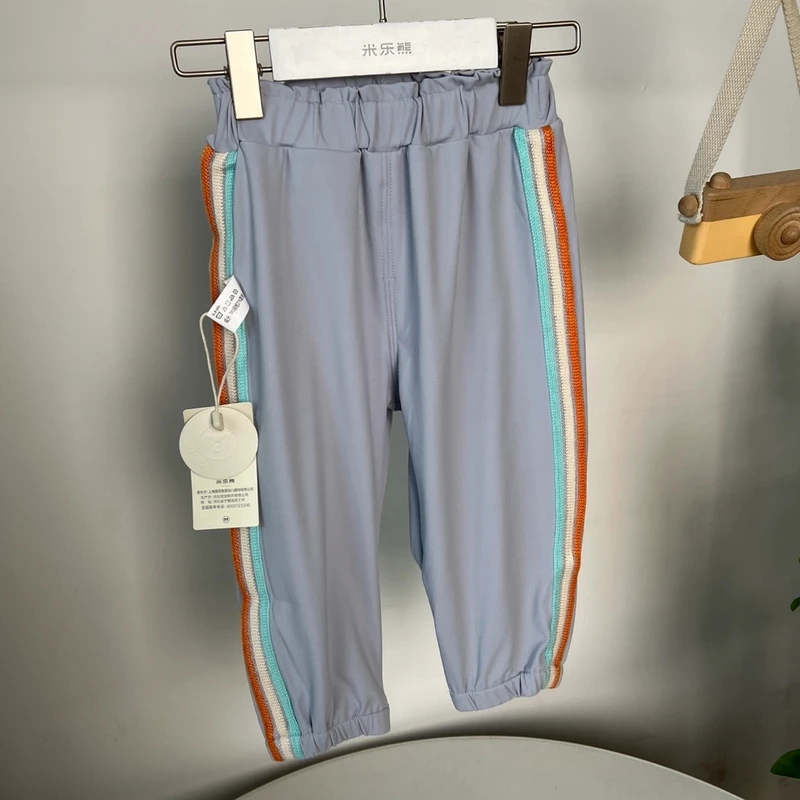 8713米乐熊男女宝防晒防蚊裤速干裤夏季儿童童装新款